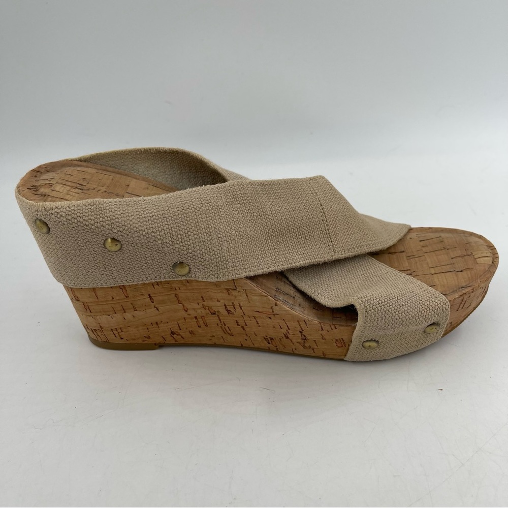 Women's Beige Wedge Sandals